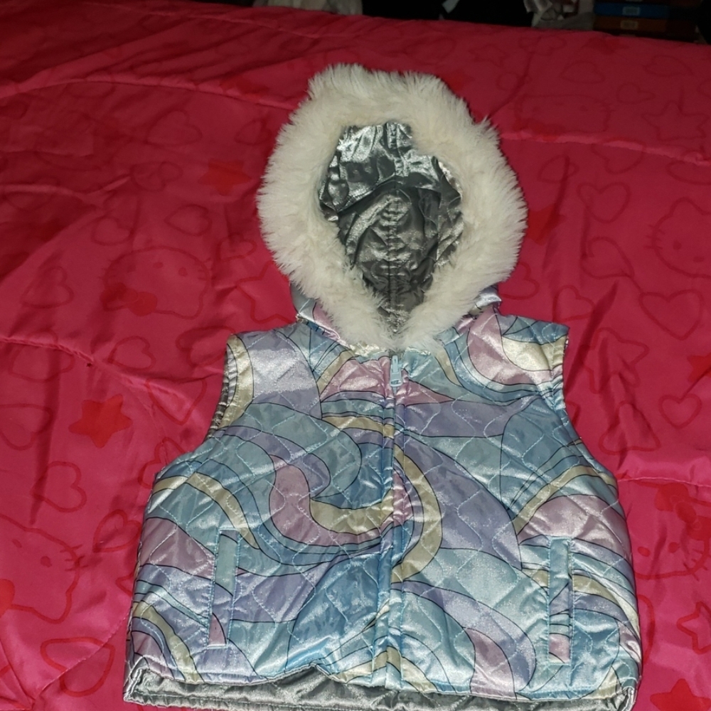 Adorable Vintage Toddler Gymboree Reversable Quilted Vest